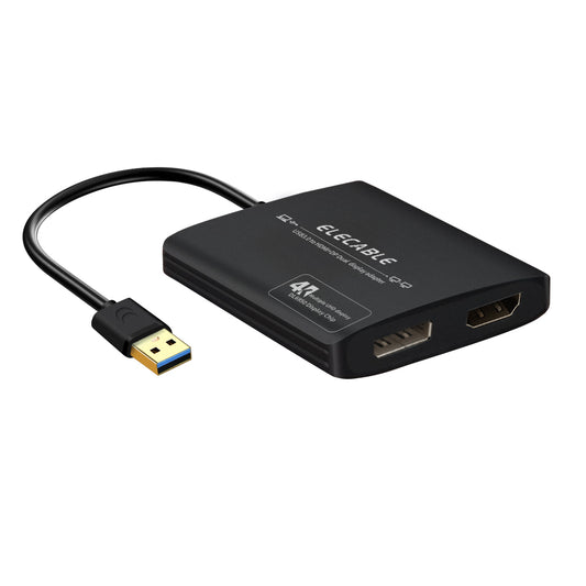 USB to HDMI DisplayPort Adapter 4K@60Hz